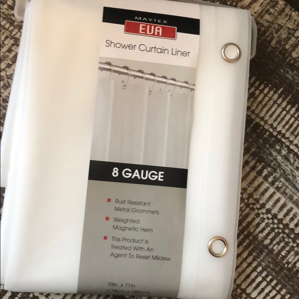 Frosty Shower Curtain Liner